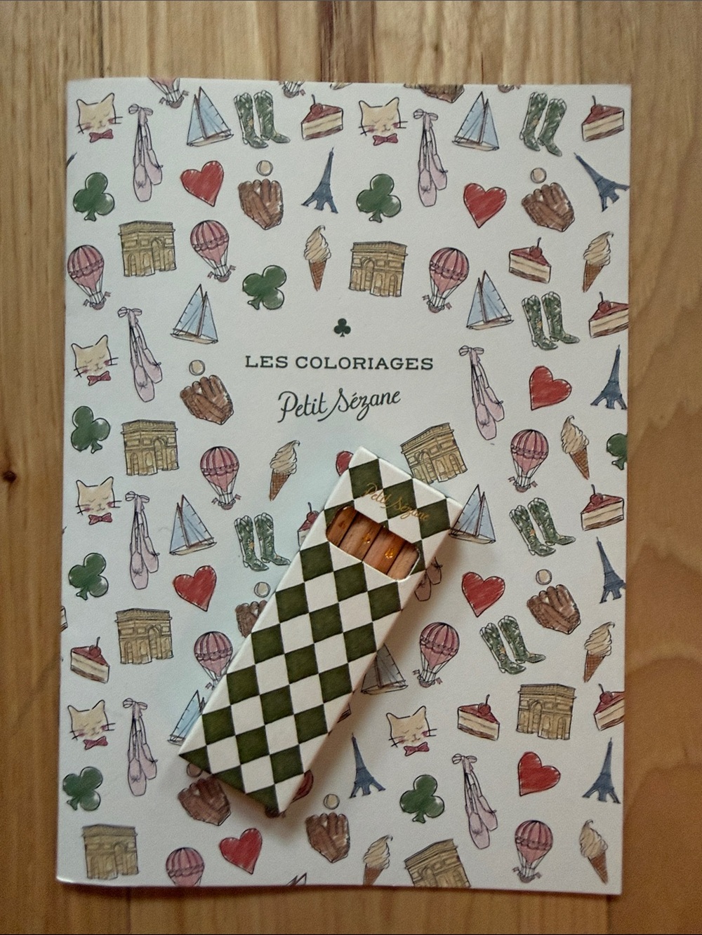 Sezane Colored Pencils + Coloring Book